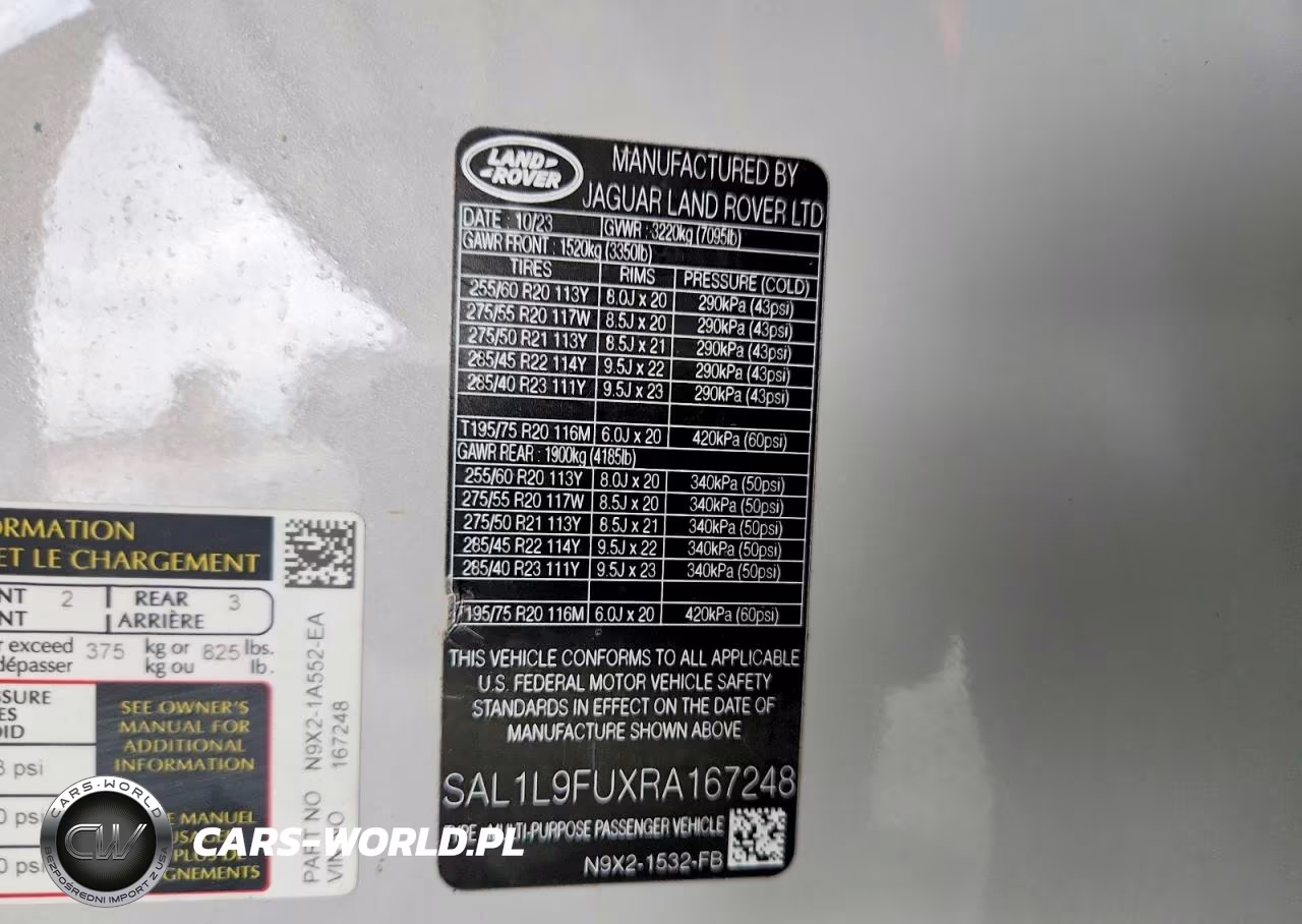 2024 Land Rover Range Rover Sport Dynamic Se VIN:SAL1L9FUXRA167248 - 13