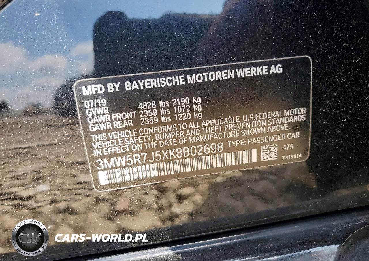 BMW 330XI VIN:3MW5R7J5XK8B02698 - 12