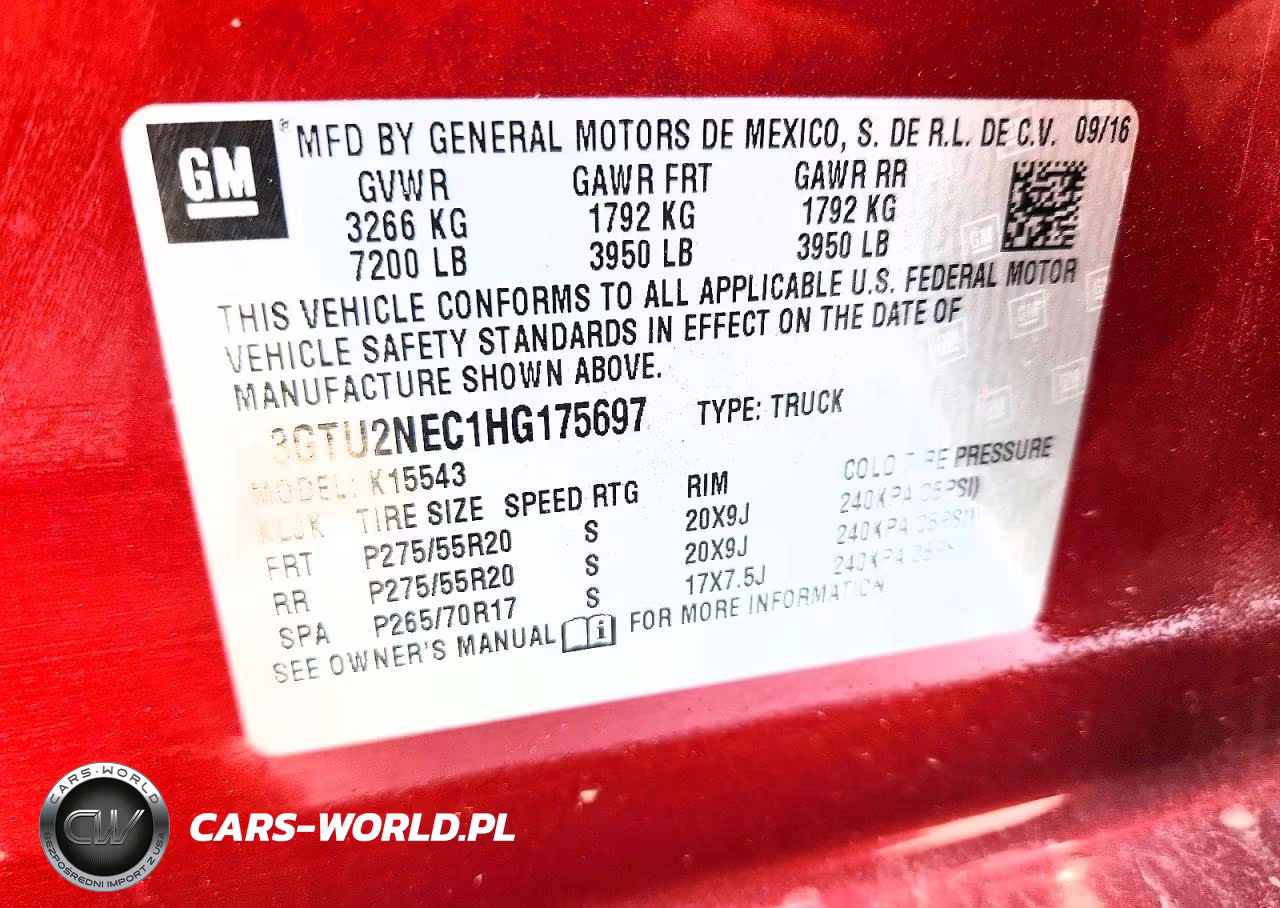 2017 GMC Sierra K1500 Slt VIN:3GTU2NEC1HG175697 - 12