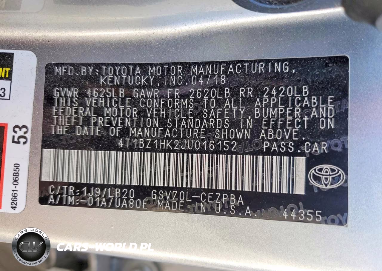 2018 Toyota Camry Xse V6 VIN:4T1BZ1HK2JU016152 - 12