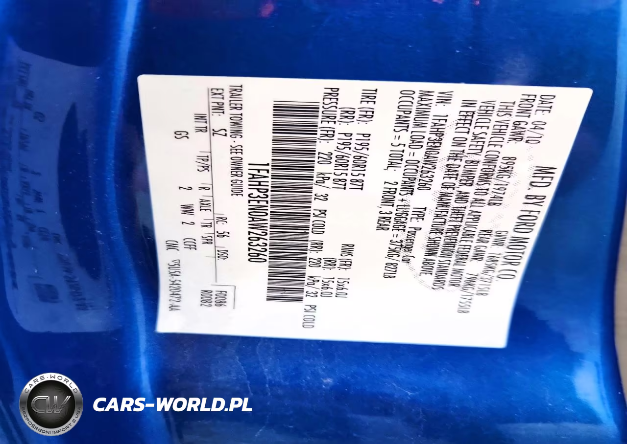 2010 Ford Focus S VIN:1FAHP3EN0AW263260 - 12