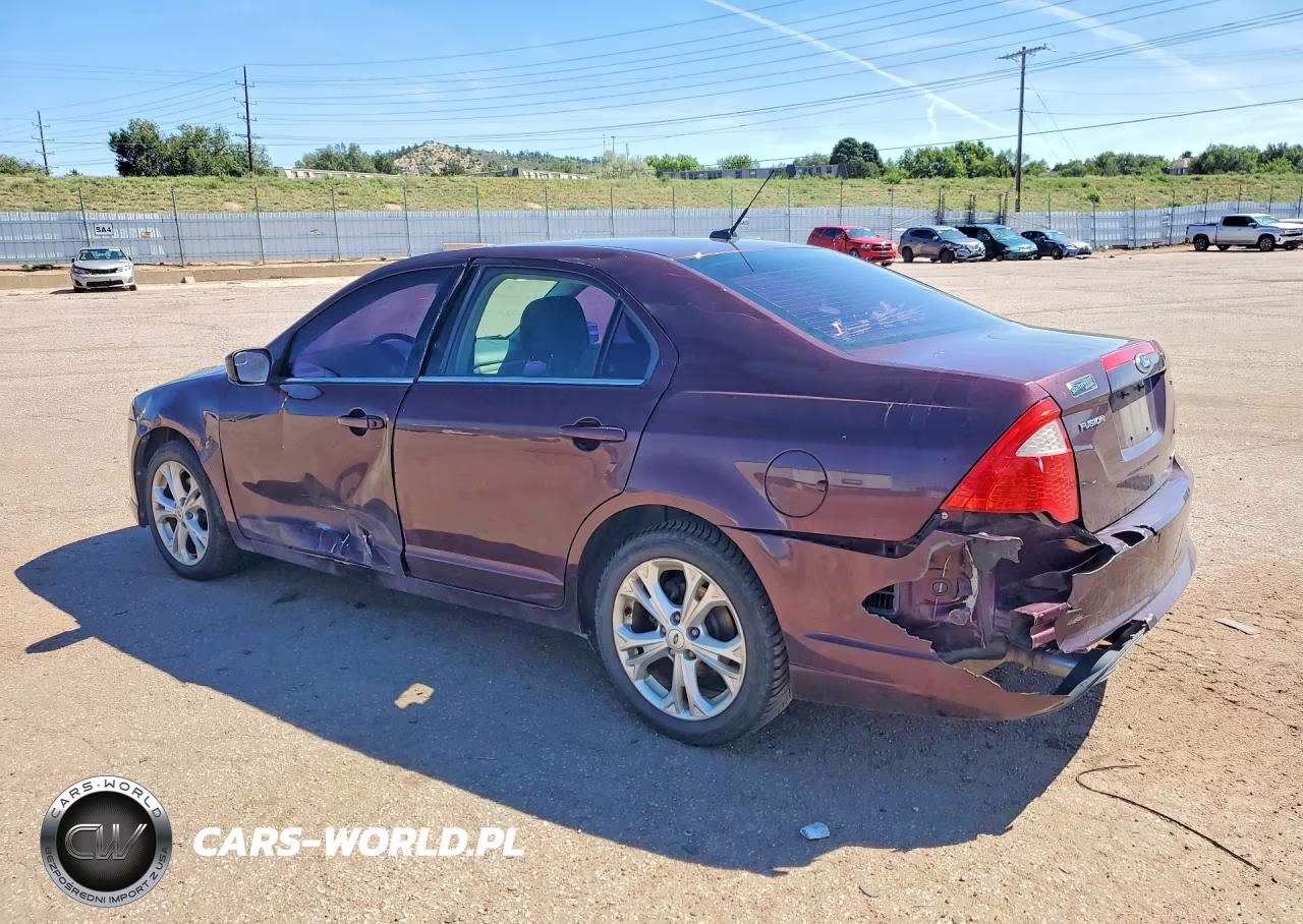 2012 Ford Fusion Se VIN:3FAHP0HG1CR291456 - 2