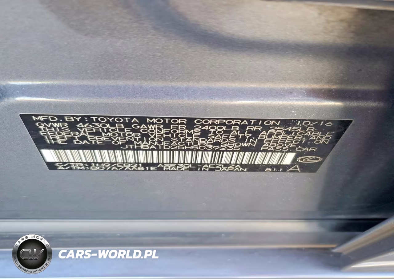 2017 Lexus Is 200T VIN:JTHBA1D25H5039235 - 12