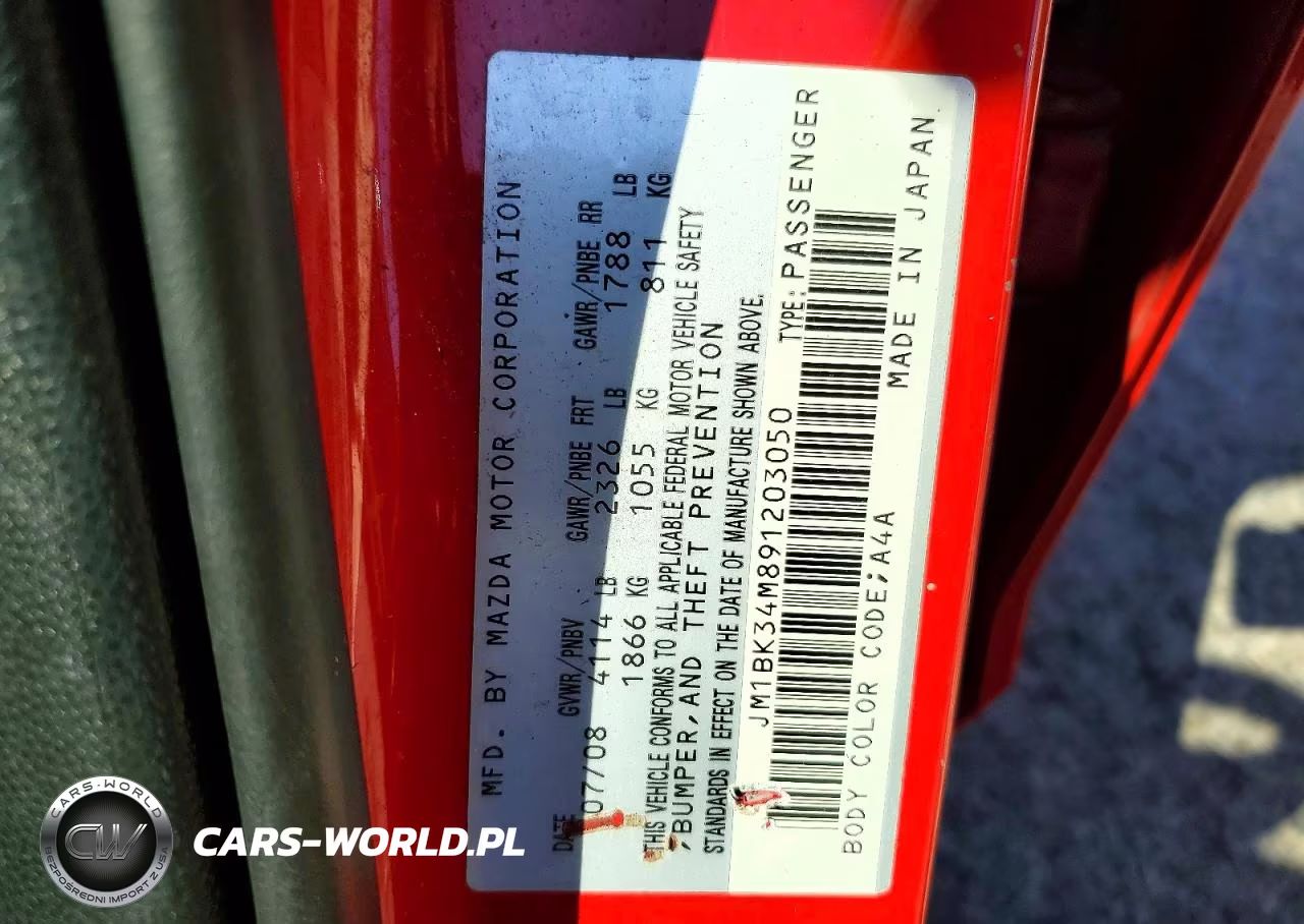 2009 Mazda Speed 3 VIN:JM1BK34M891203050 - 12