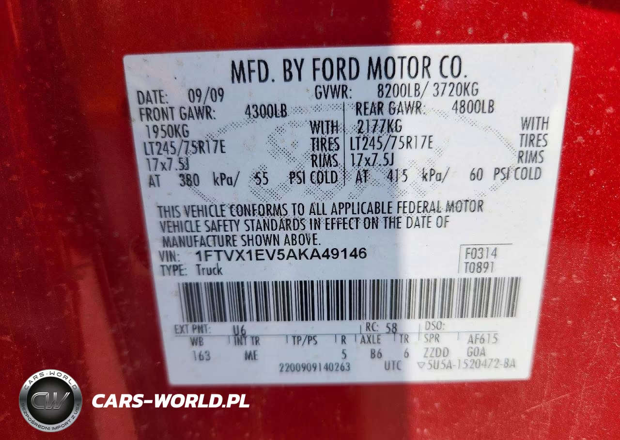 2010 Ford F150 Super Cab VIN:1FTVX1EV5AKA49146 - 12