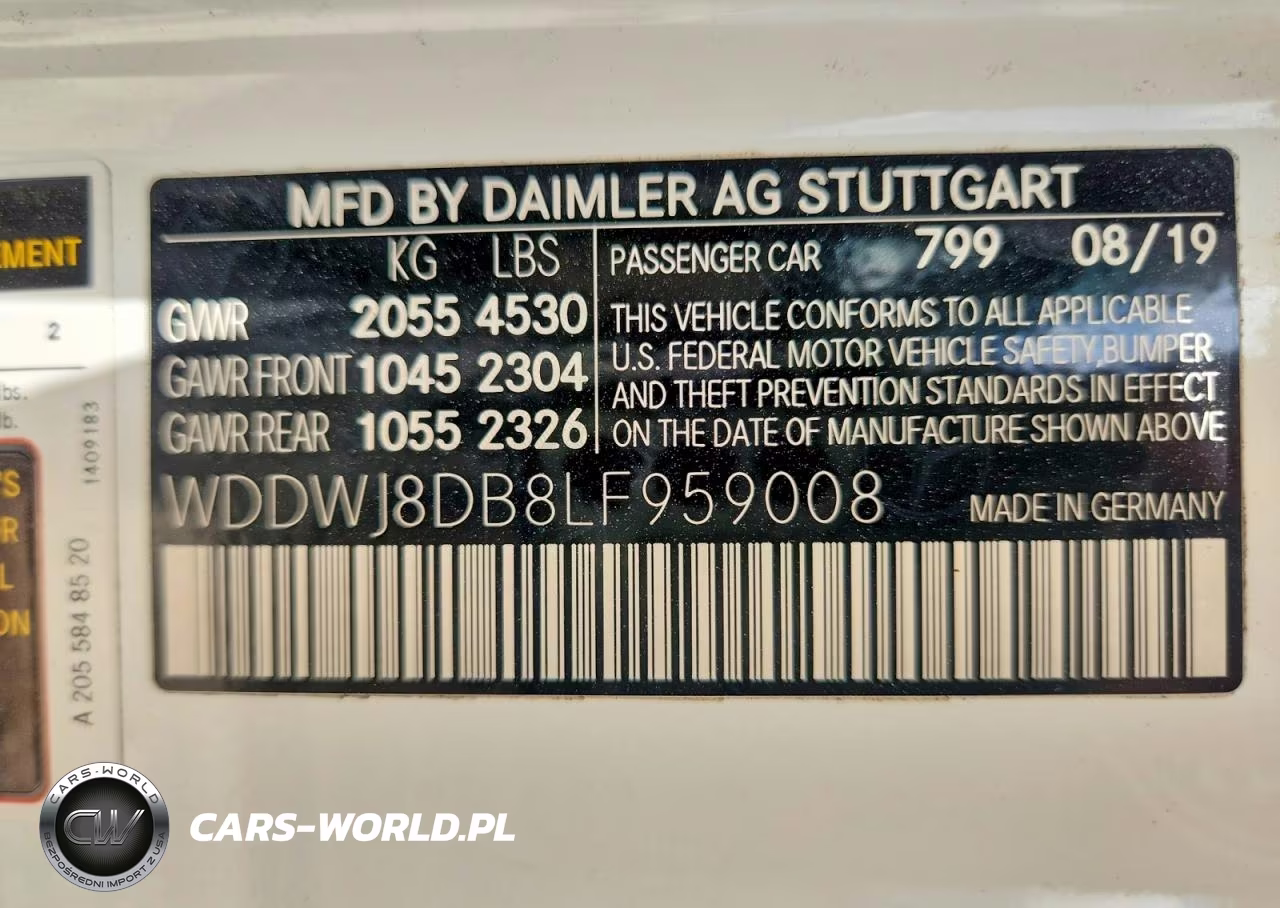 2020 Mercedes-Benz C 300 VIN:WDDWJ8DB8LF959008 - 12