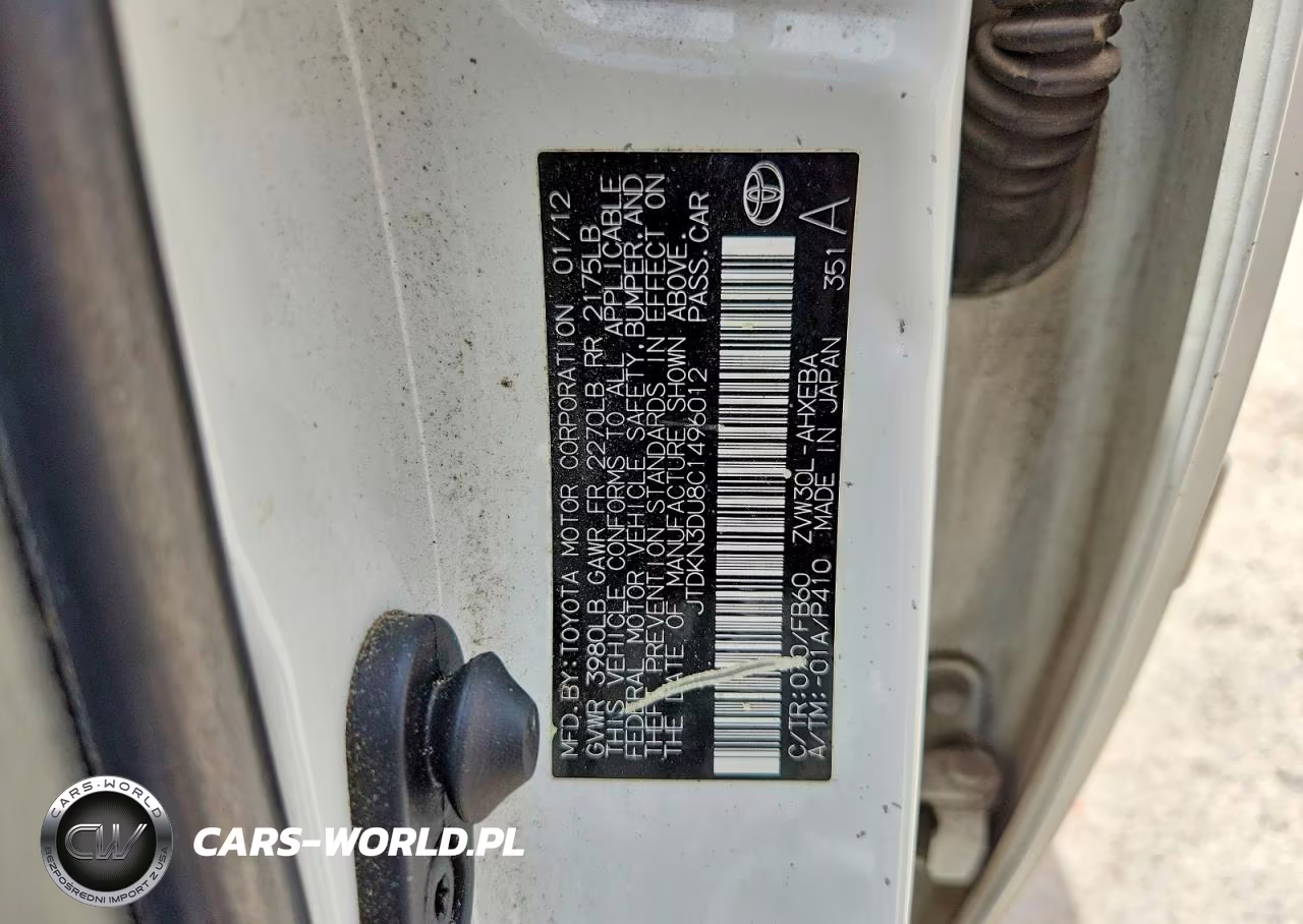 2012 Toyota Prius Three VIN:JTDKN3DU8C1496012 - 12