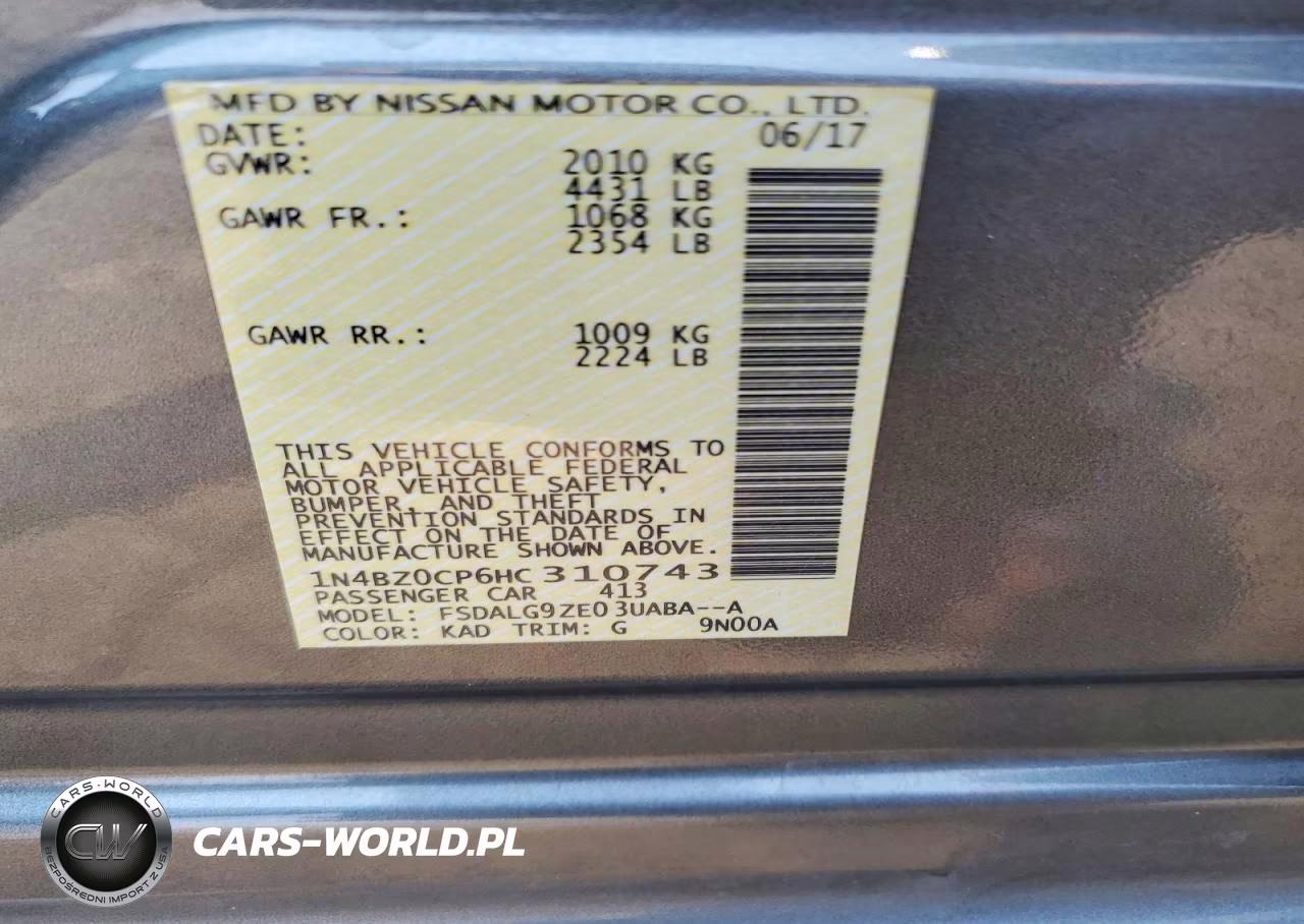 2017 Nissan Leaf Sl VIN:1N4BZ0CP6HC310743 - 12