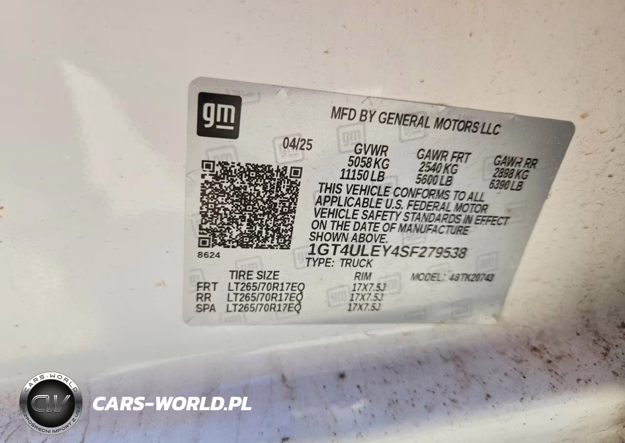 2025 GMC Sierra K2500 Heavy Duty VIN:1GT4ULEY4SF279538 - 13