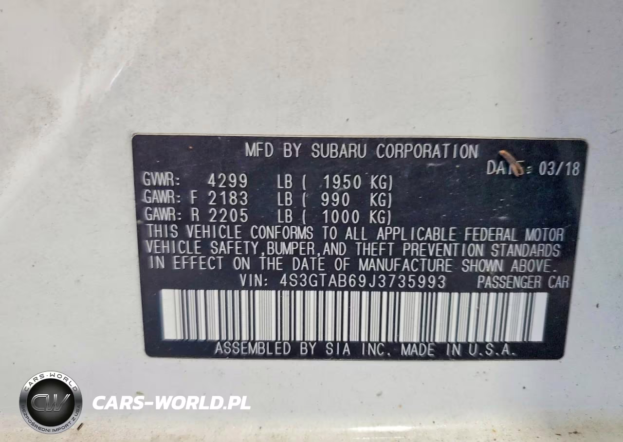 2018 Subaru Impreza Premium VIN:4S3GTAB69J3735993 - 12