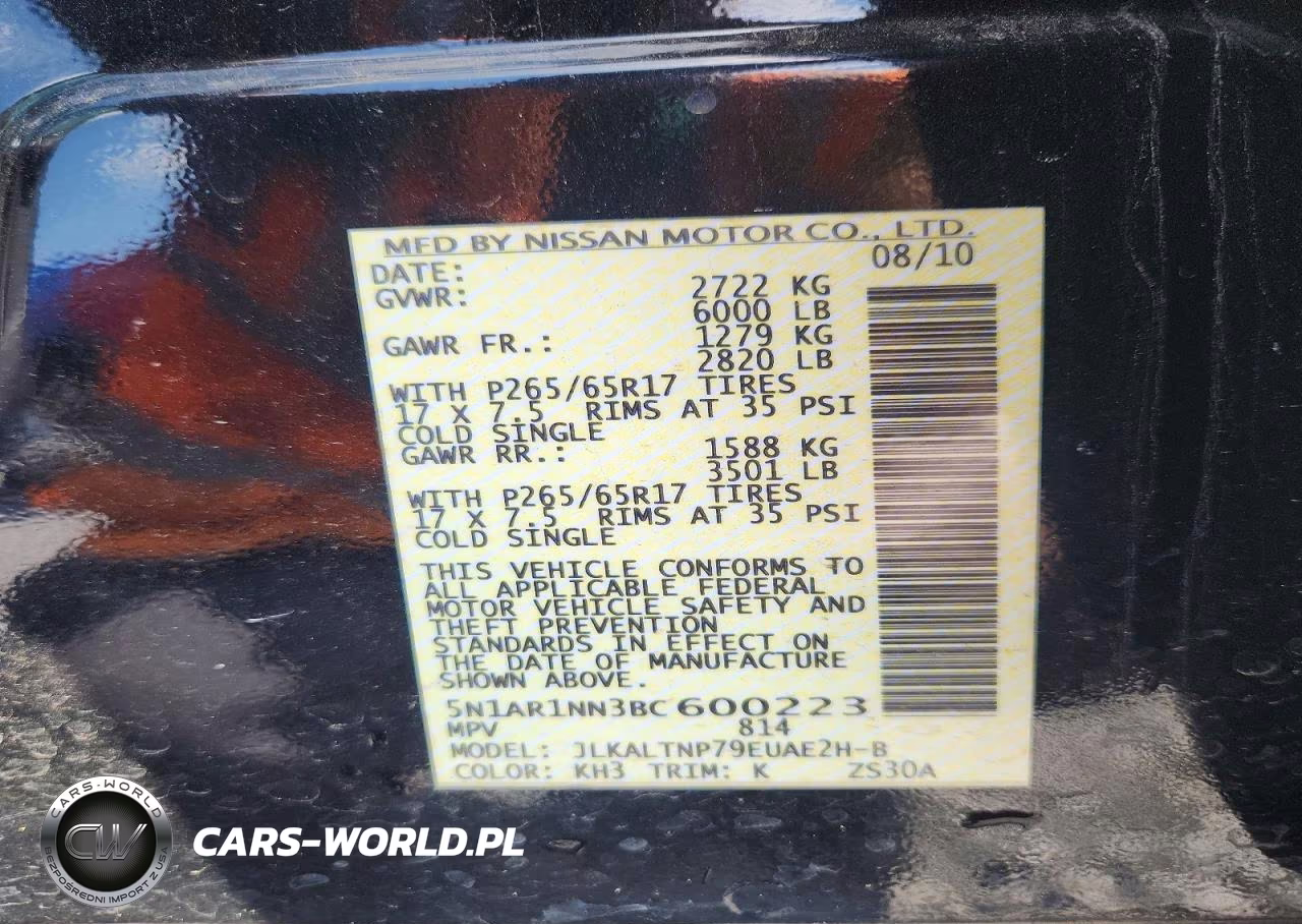 2011 Nissan Pathfinder S VIN:5N1AR1NN3BC600223 - 13