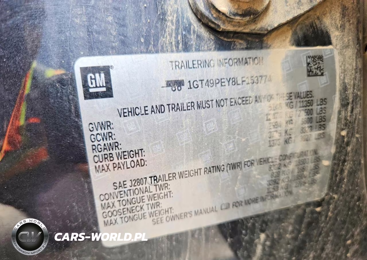 2020 GMC Sierra K2500 At4 VIN:1GT49PEY8LF153774 - 12