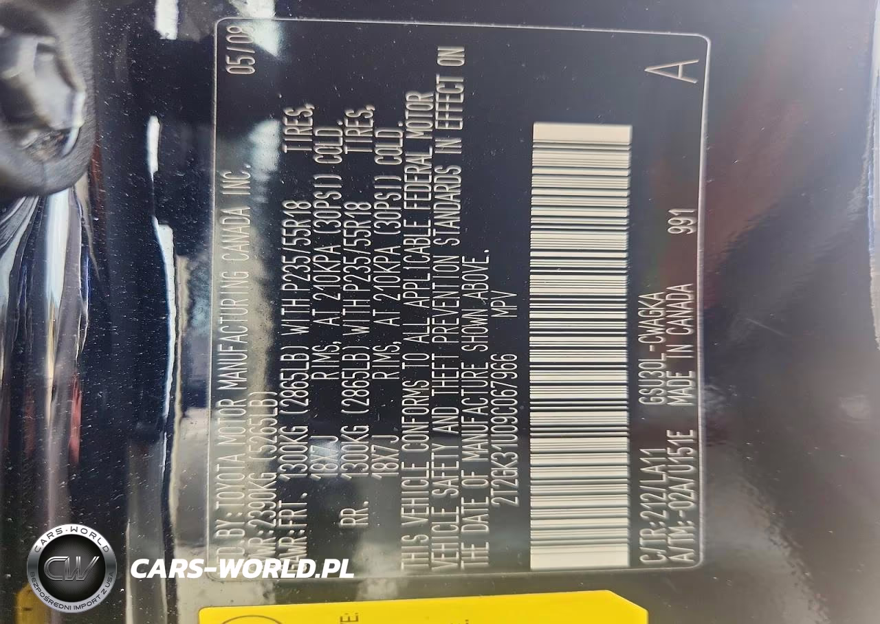 2009 Lexus Rx 350 VIN:2T2GK31U09C067966 - 13