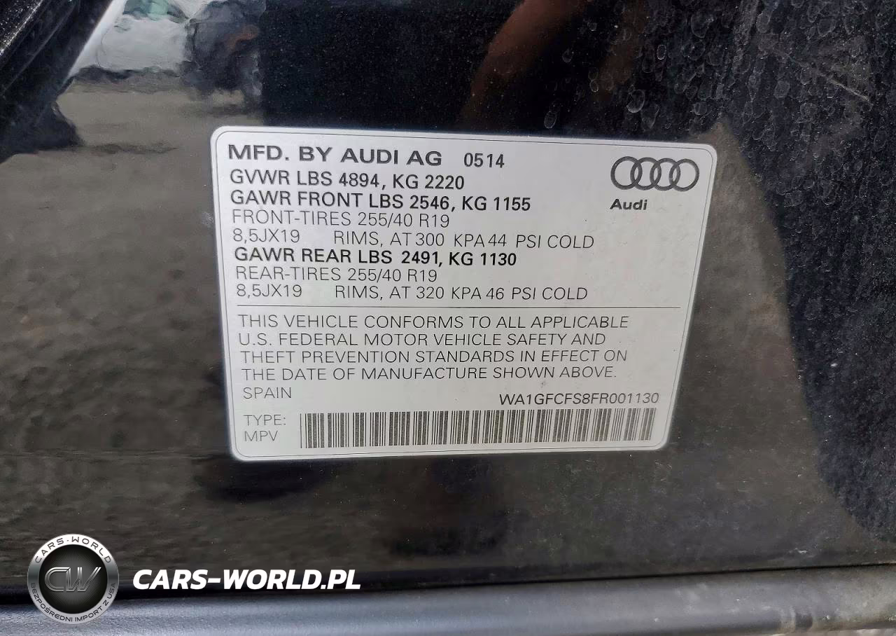 2015 Audi Q3 Prestige VIN:WA1GFCFS8FR001130 - 13