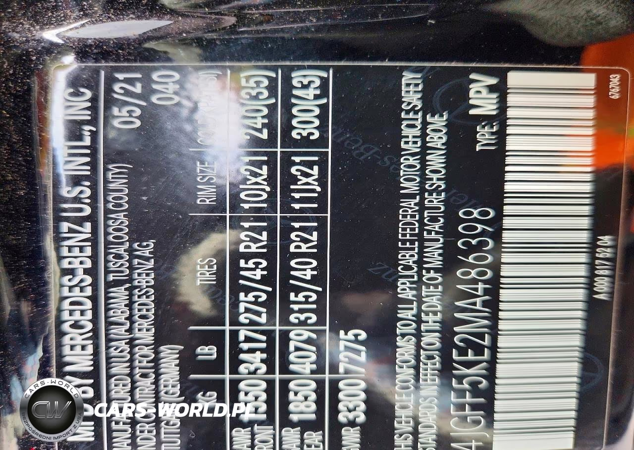 2021 Mercedes-Benz Gls 450 4Matic VIN:4JGFF5KE2MA486398 - 13