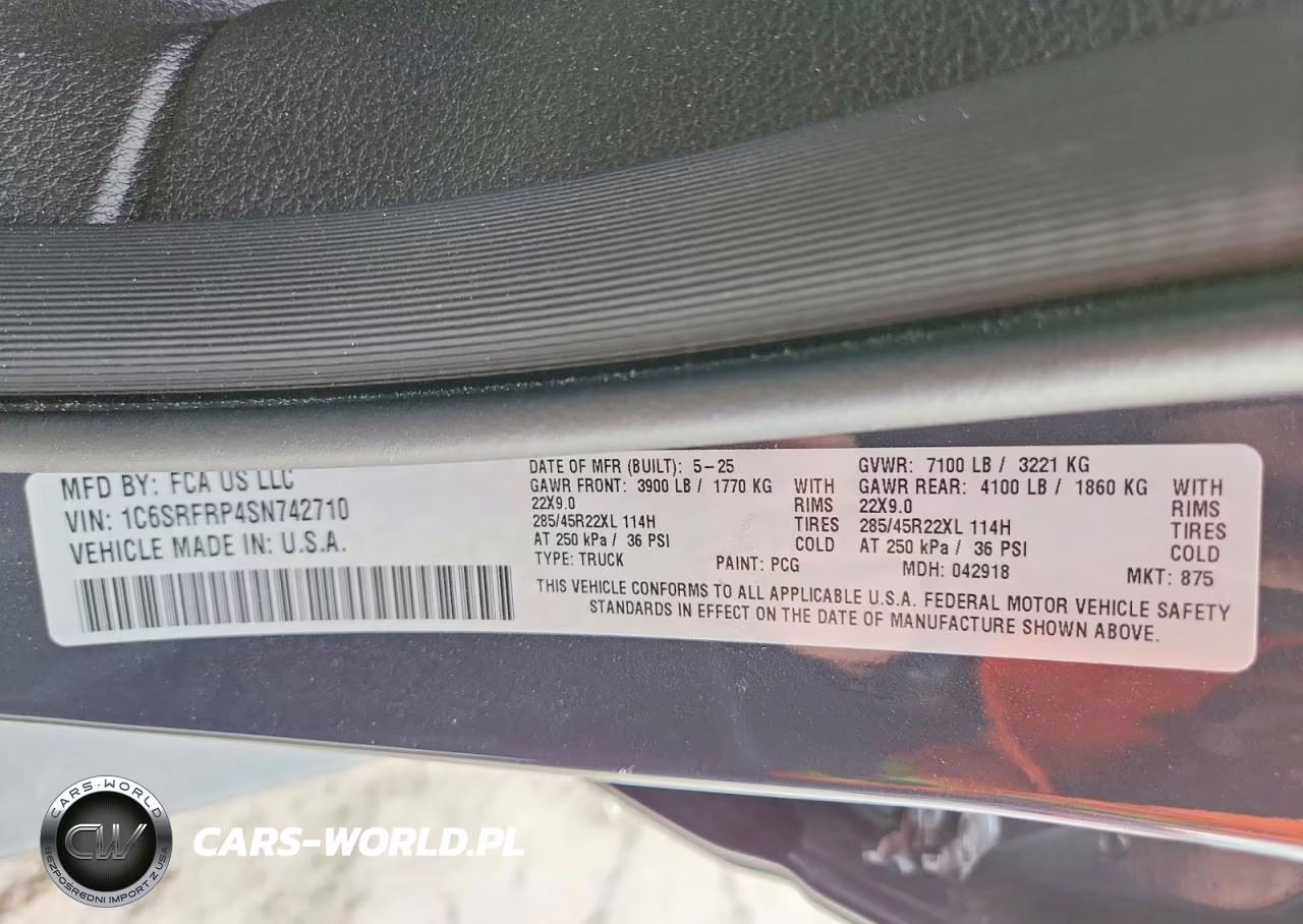 2025 Ram 1500 Laramie VIN:1C6SRFRP4SN742710 - 12