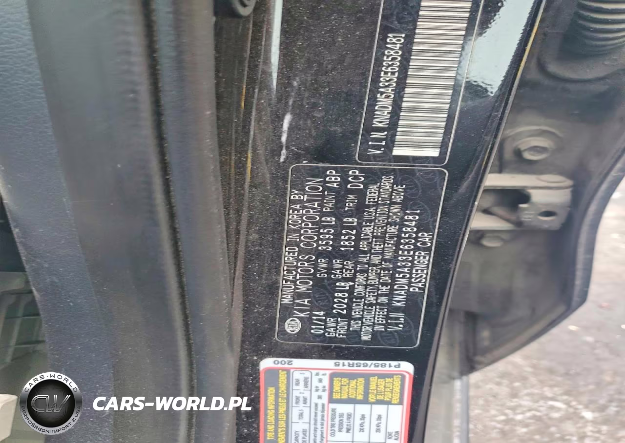 2014 Kia Rio Lx VIN:KNADM5A33E6358481 - 12