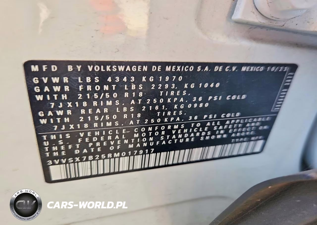 2024 Volkswagen Taos Se VIN:3VVSX7B25RM017917 - 14