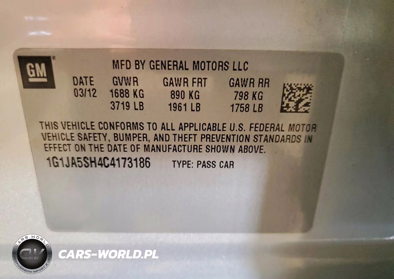 2012 Chevrolet Sonic Ls VIN:1G1JA5SH4C4173186 - 12