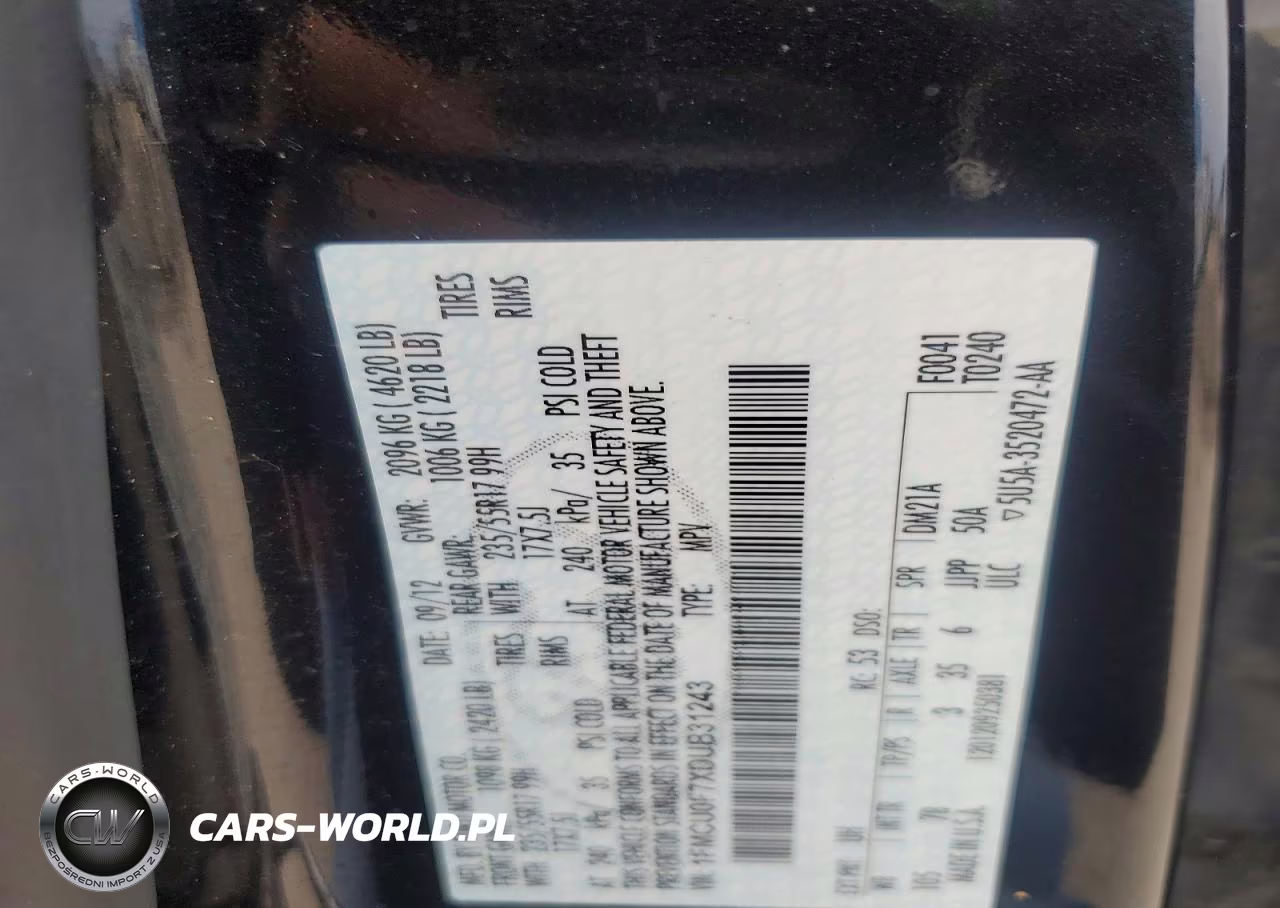 2013 Ford Escape S VIN:1FMCU0F7XDUB31243 - 13