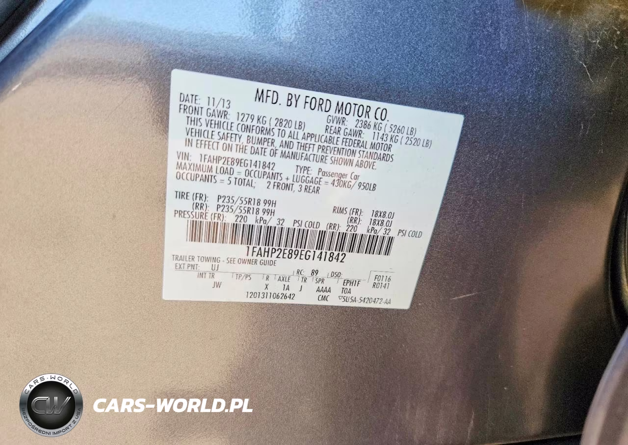 2014 Ford Taurus Sel VIN:1FAHP2E89EG141842 - 13