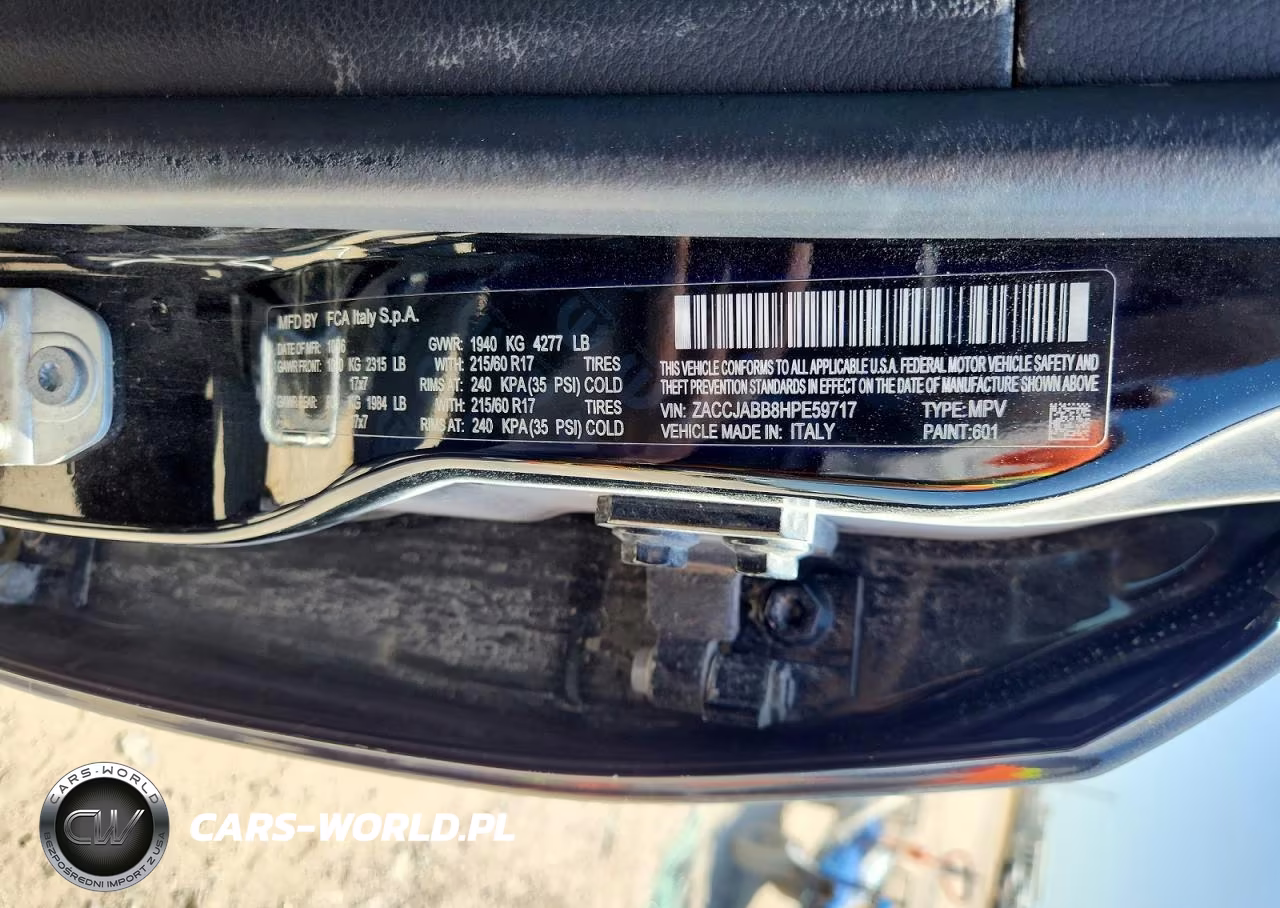 2017 Jeep Renegade Latitude VIN:ZACCJABB8HPE59717 - 12