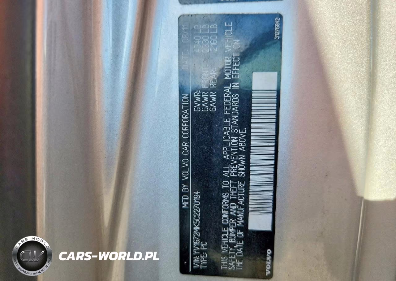 2012 Volvo C30 T5 VIN:YV1672MK5C2270194 - 13