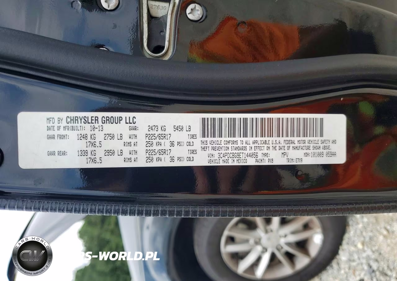 2014 Dodge Journey Sxt VIN:3C4PDCBG9ET144056 - 14