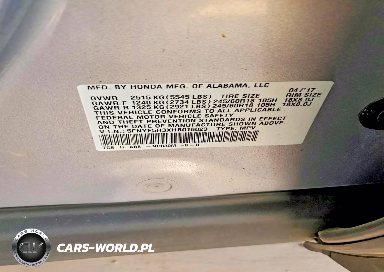 2017 Honda Pilot Ex VIN:5FNYF5H3XHB016023 - 13