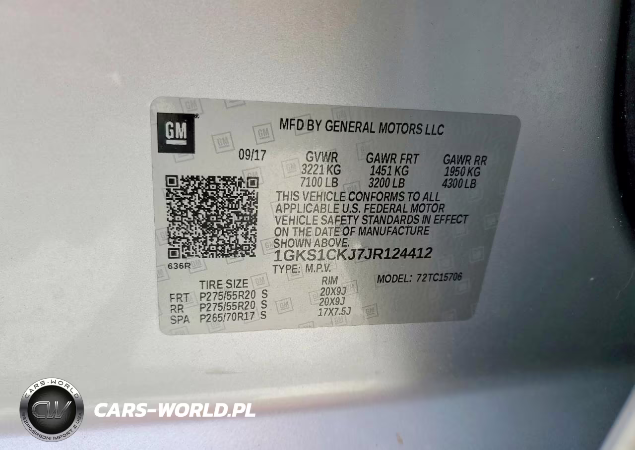 2018 GMC Yukon Denali VIN:1GKS1CKJ7JR124412 - 13