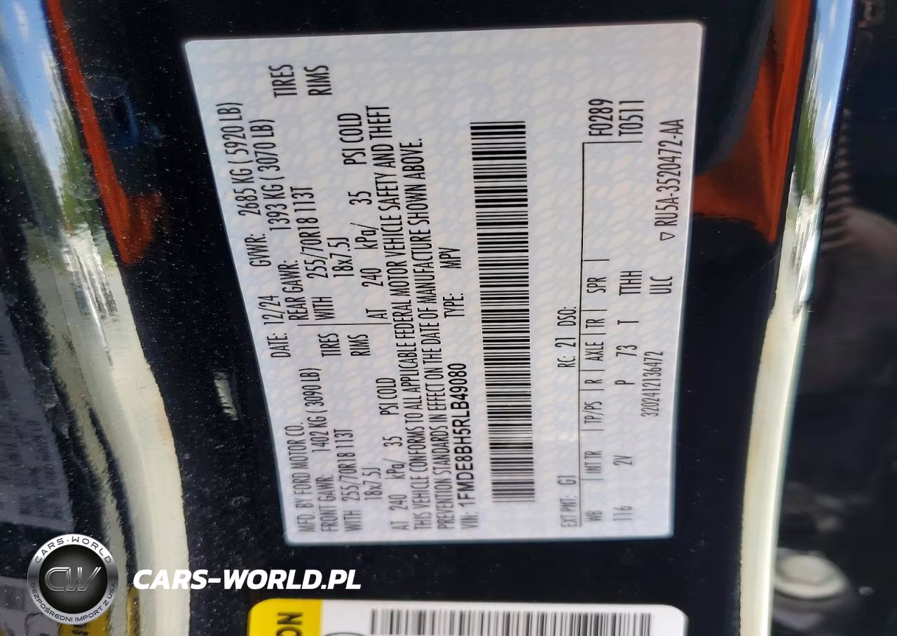 2024 Ford Bronco Outer Banks VIN:1FMDE8BH5RLB49080 - 13