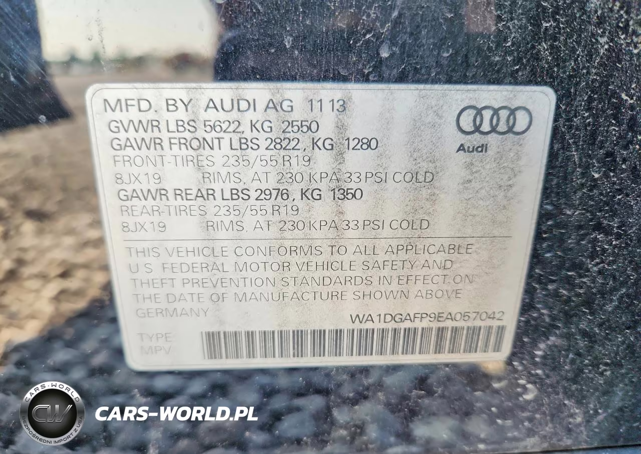 2014 Audi Q5 Premium Plus VIN:WA1DGAFP9EA057042 - 12