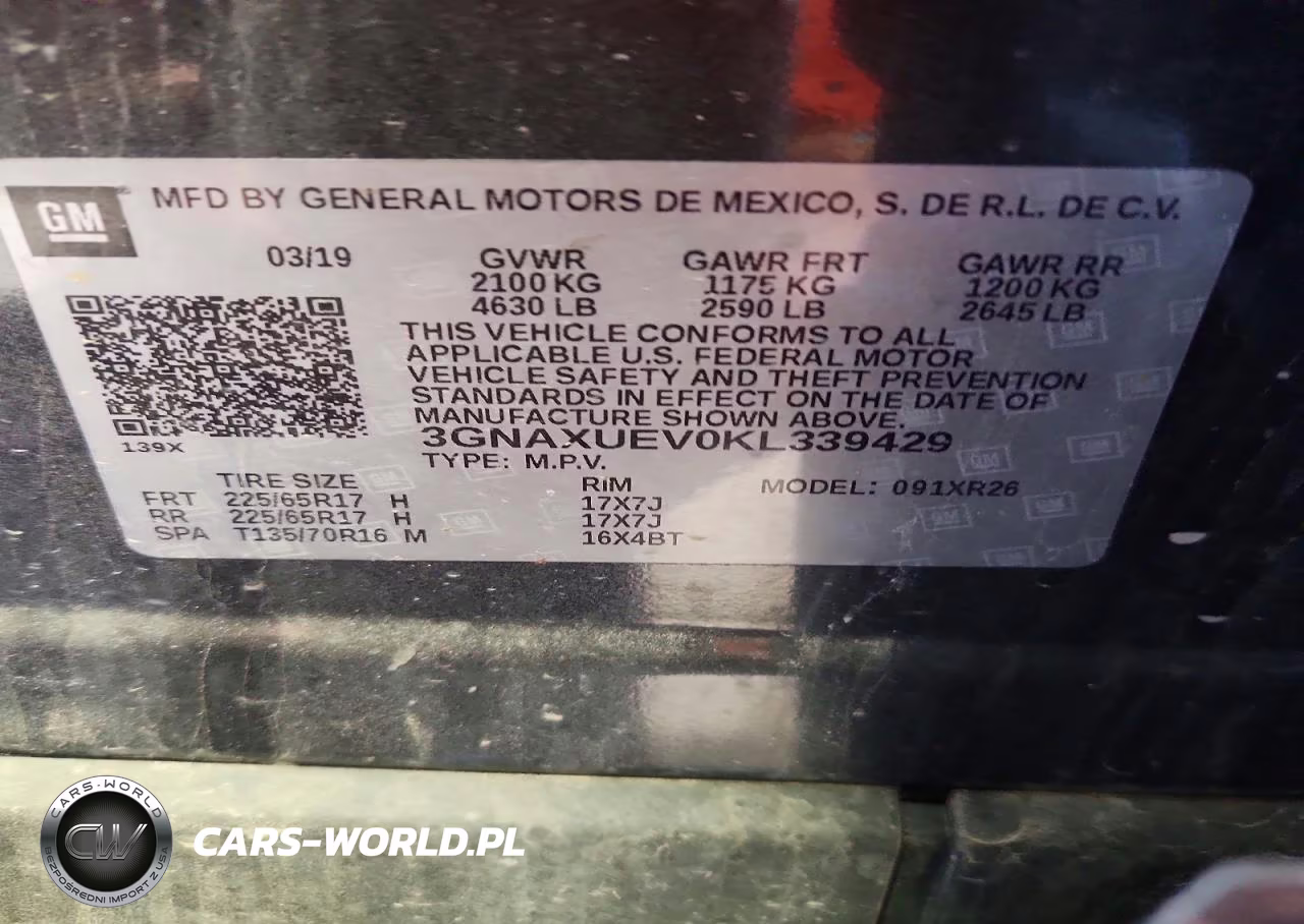 2019 Chevrolet Equinox Lt VIN:3GNAXUEV0KL339429 - 13