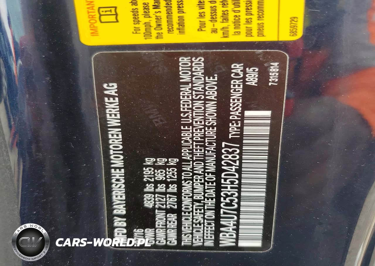 2017 BMW 430I VIN:WBA4U7C53H5D42837 - 13