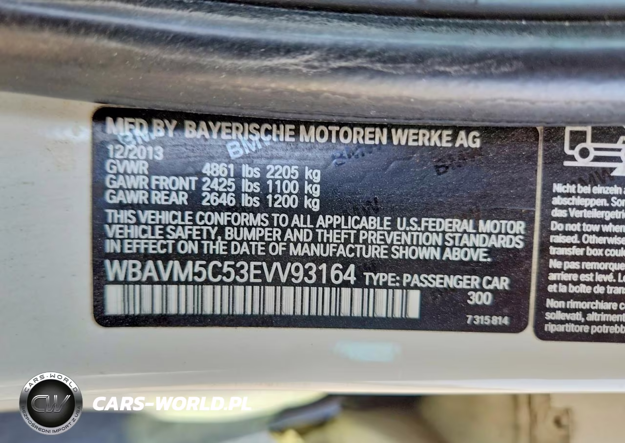 2014 BMW X1 xDrive35I VIN:WBAVM5C53EVV93164 - 13