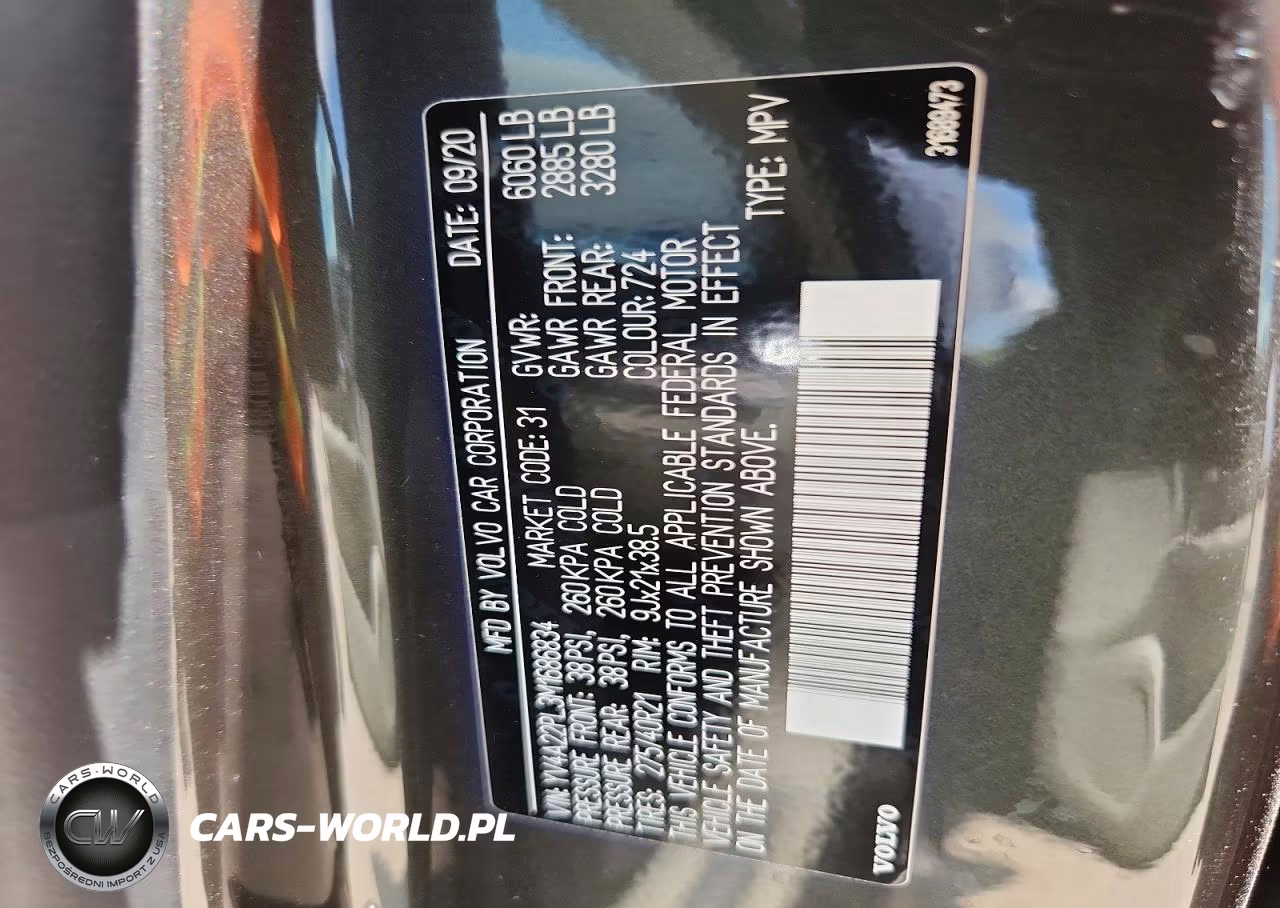 2021 Volvo Xc90 T6 Inscription VIN:YV4A22PL3M1686834 - 12