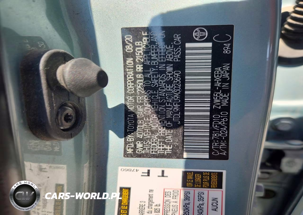 2021 Toyota Prius Le Awd-E VIN:JTDL9MFU9M3023690 - 13