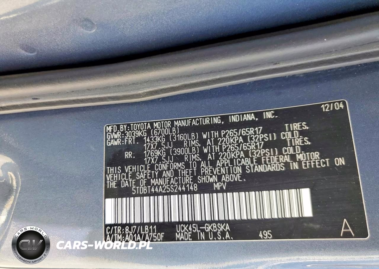 2005 Toyota Sequoia Sr5 VIN:5TDBT44A25S244148 - 13