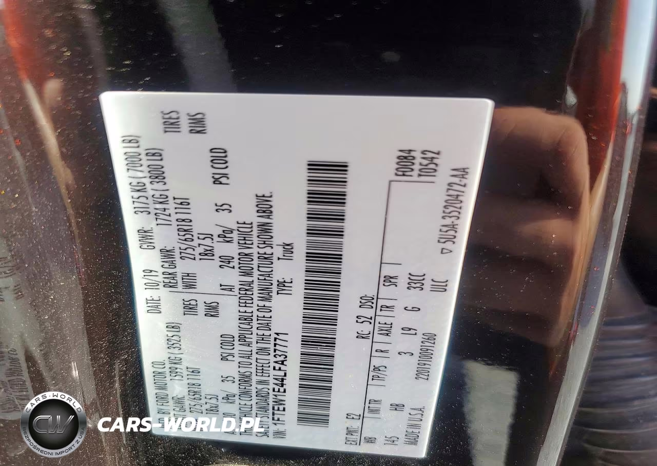 2020 Ford F150 Supercrew VIN:1FTEW1E44LFA37771 - 12