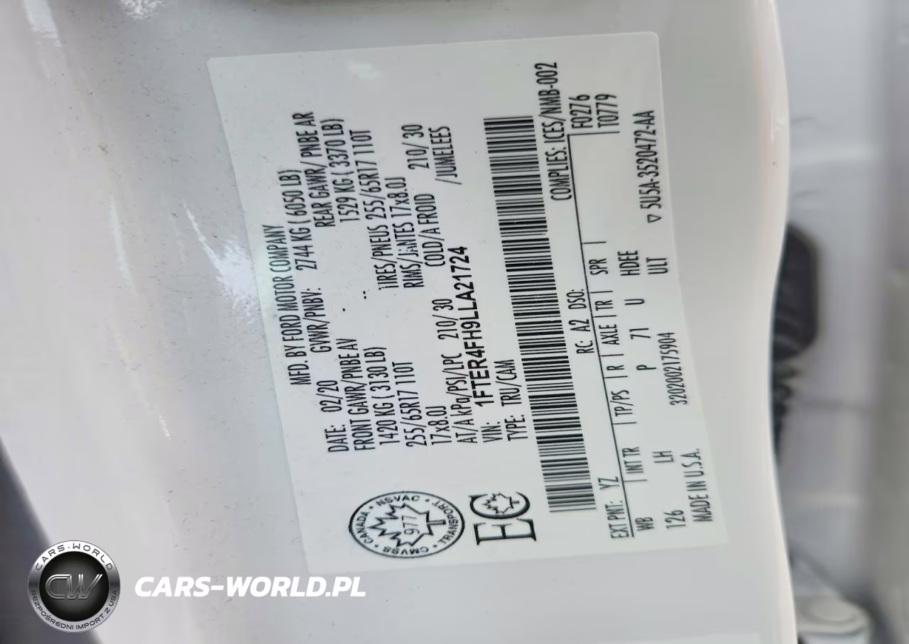 2020 Ford Ranger Xl VIN:1FTER4FH9LLA21724 - 12