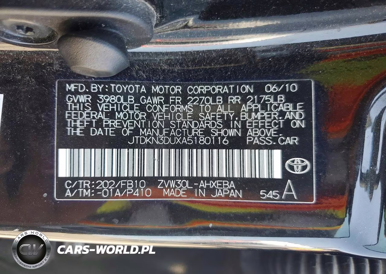 2010 Toyota Prius Ii VIN:JTDKN3DUXA5180116 - 12