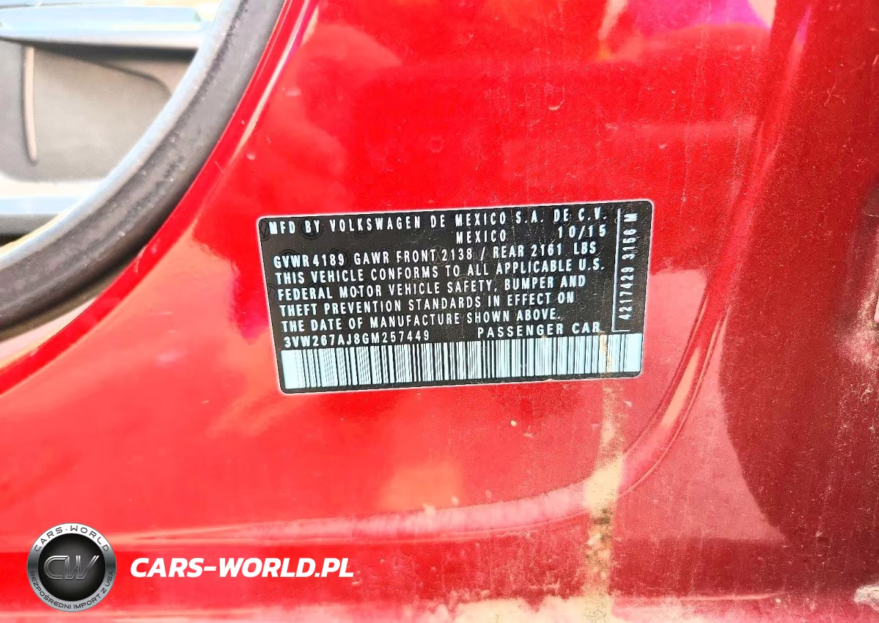 2016 Volkswagen Jetta S VIN:3VW267AJ8GM257449 - 12