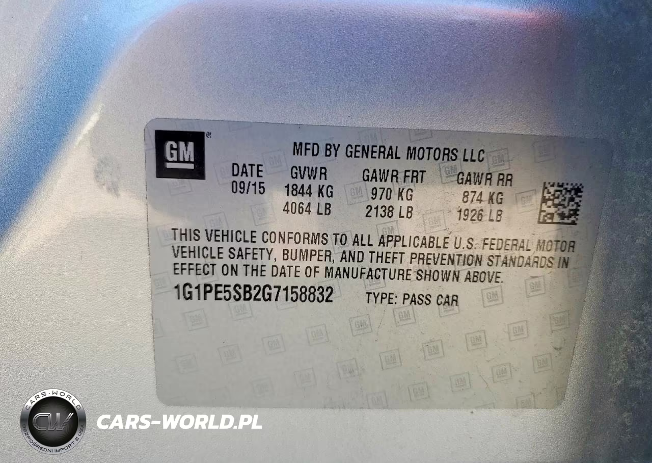 2016 Chevrolet Cruze Limited Lt VIN:1G1PE5SB2G7158832 - 12