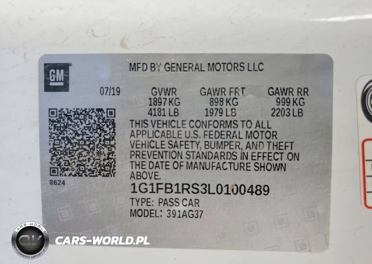 2020 Chevrolet Camaro Ls VIN:1G1FB1RS3L0100489 - 12