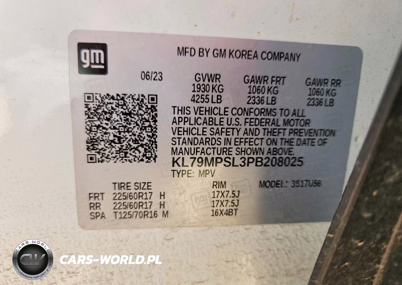 2023 Chevrolet Trailblazer Lt VIN:KL79MPSL3PB208025 - 13