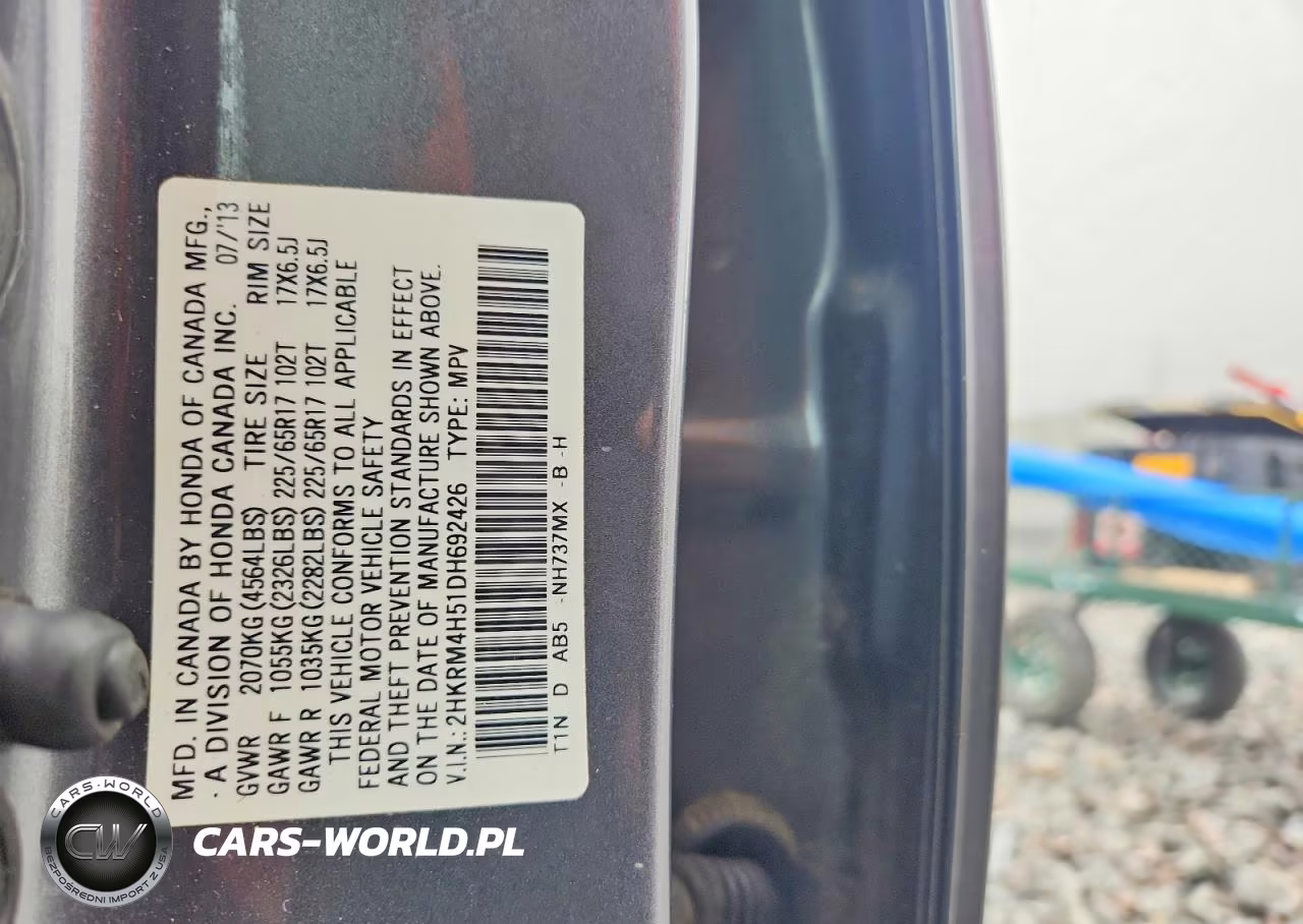 2013 Honda Cr-V Ex VIN:2HKRM4H51DH692426 - 12