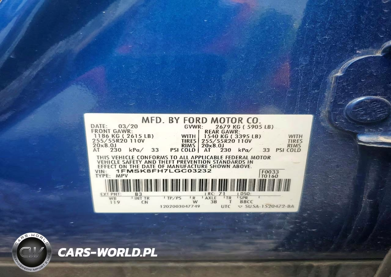 2020 Ford Explorer Limited VIN:1FMSK8FH7LGC03232 - 14
