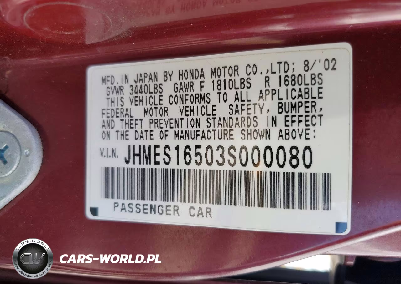 2003 Honda Civic Lx VIN:JHMES16503S000080 - 13