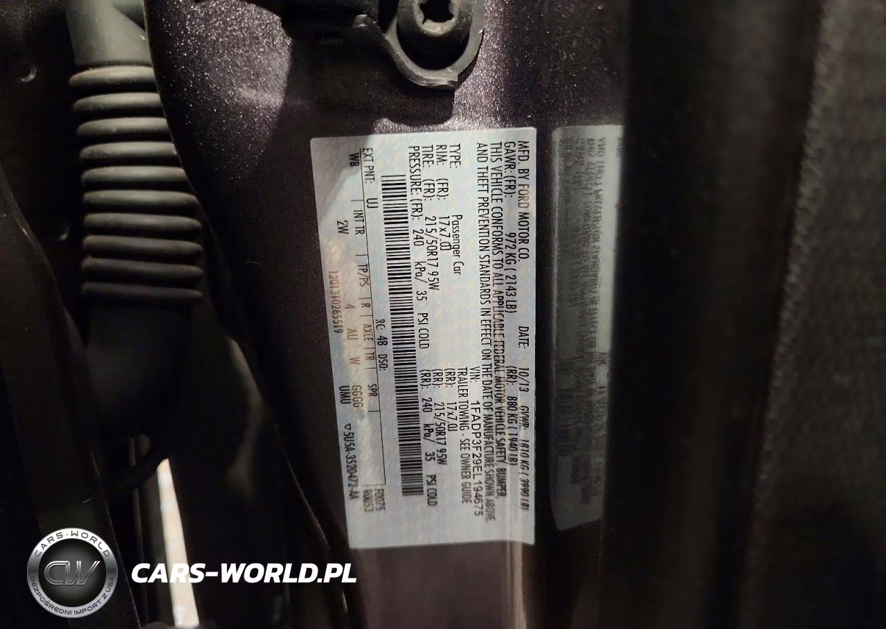 2014 Ford Focus Se VIN:1FADP3F29EL194675 - 12