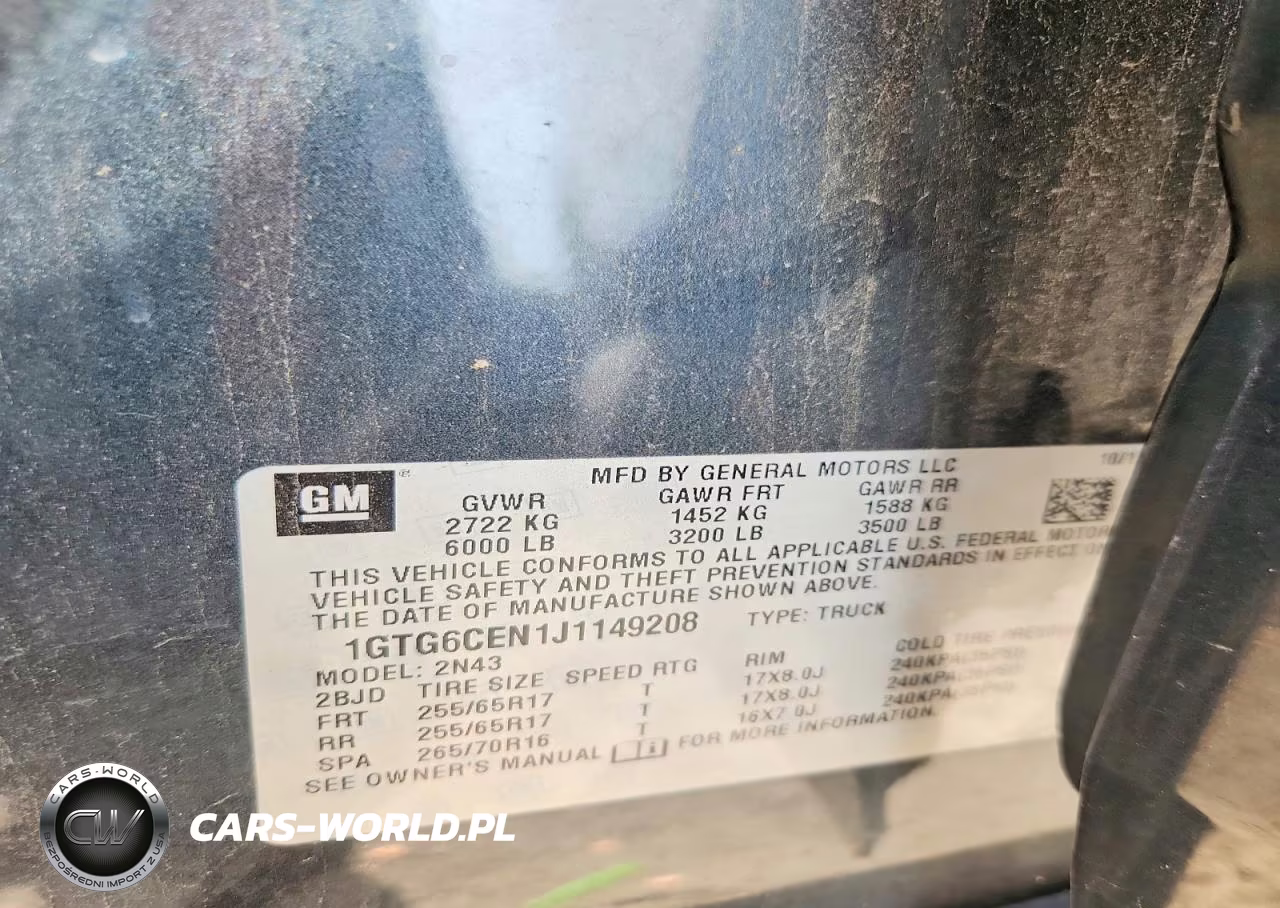 2018 GMC Canyon Sle VIN:1GTG6CEN1J1149208 - 12